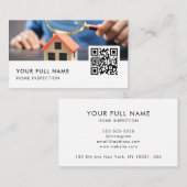 住宅検査QRコードモダン業務 名刺 (正面/裏面)