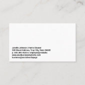 住宅清掃アイコン | シャボン | メイド 名刺 (裏面)