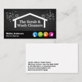 住宅清掃アイコン | シャボン | メイド 名刺 (正面/裏面)