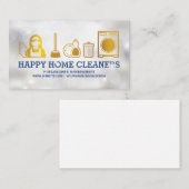住宅清掃アイコン |スパークル 名刺 (正面/裏面)