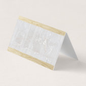 住宅清掃アイコン |マーブル木材の背景 名刺 (裏面)