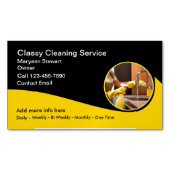 住宅清掃クールサービスデザイン マグネット名刺 (正面)