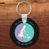 住宅清掃サービスのプロモーションキーホルダー キーホルダー (正面)