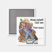 住宅清掃サービスのリマインダーのマグネットカスタム マグネット (正面/裏面)