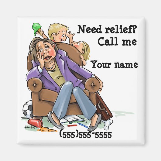 住宅清掃サービスのリマインダーのマグネットカスタム マグネット (正面)