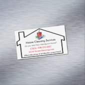 住宅清掃サービスの名刺テンプレート マグネット名刺 (インサイチュ)