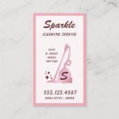 住宅清掃サービスバラ金ゴールド電気掃除機 コーリングカード (正面)