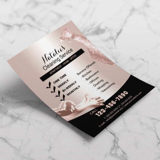 住宅清掃サービスプロフェッショナルバラ金ゴールド  チラシ