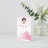 住宅清掃サービスメイドグリッターQRコード顔 名刺 (スタンド正面)