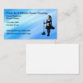 住宅清掃サービスモダン名刺 名刺 (正面/裏面)