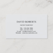 住宅清掃サービスモダン金ゴールド縁ど 名刺 (裏面)