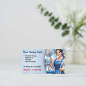 住宅清掃サービス名刺 名刺 (スタンド正面)