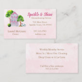 住宅清掃サービス名刺 名刺 (正面/裏面)