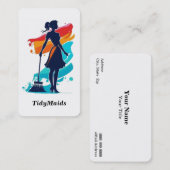 住宅清掃サービス名刺 名刺 (正面/裏面)