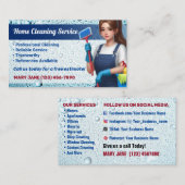 住宅清掃サービス名刺 名刺 (正面/裏面)