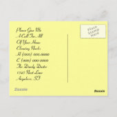 住宅清掃サービス用はがきプロモーション広告 ポストカード (裏面)