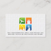 住宅清掃サービス用品アイコン 名刺 (裏面)