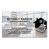 住宅清掃サービス |インテリアリビング マグネット名刺 (正面)