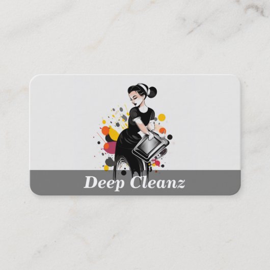 住宅清掃サービス 名刺 (正面)