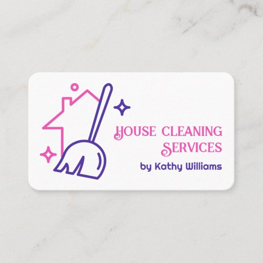 住宅清掃サービス 名刺 (正面)