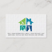 住宅清掃サービス |浴室タイル 名刺 (裏面)