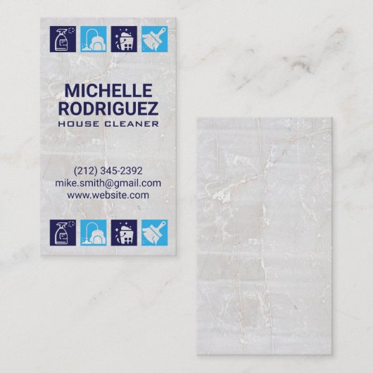 住宅清掃サービス | 衛生化 名刺 (正面/裏面)