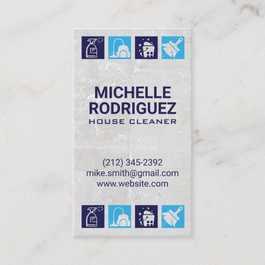 住宅清掃サービス | 衛生化 名刺 (正面)