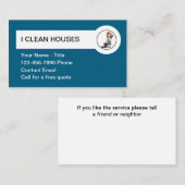 住宅清掃シンプル用名刺 名刺 (正面/裏面)