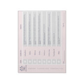 住宅清掃チェックリストと予算メモ帳 ノートパッド (回転)