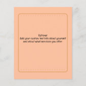 住宅清掃ハウスクリーナーカスタマイズ可能なプロモーション チラシ (裏面)