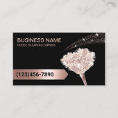 住宅清掃バラ金ゴールドグリッターメイドサービス 名刺 (正面)