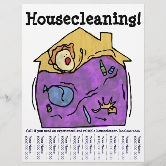 住宅清掃フライヤー チラシ (正面)