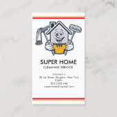 住宅清掃ホームサービスビジネスカード 名刺 (正面)