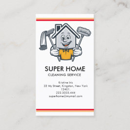 住宅清掃ホームサービスビジネスカード 名刺