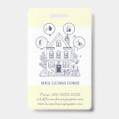 住宅清掃ホームサービ魅力的ス バッジ (裏面)