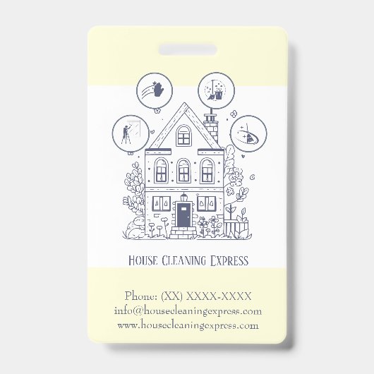 住宅清掃ホームサービ魅力的ス バッジ (正面)