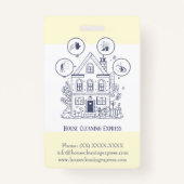 住宅清掃ホームサービ魅力的ス バッジ (正面)