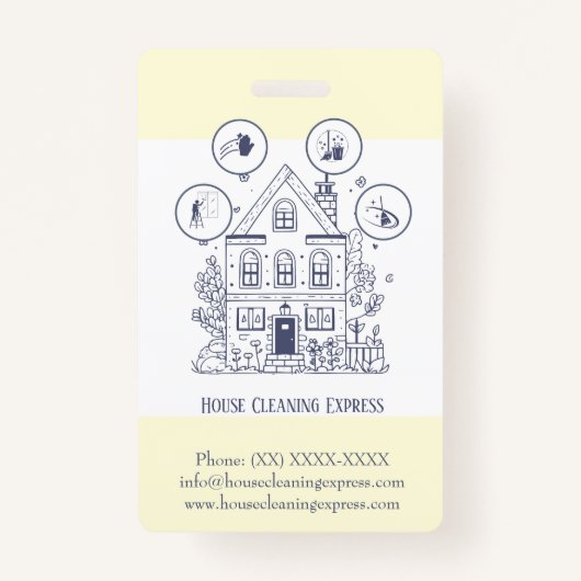 住宅清掃ホームサービ魅力的ス バッジ (裏面)