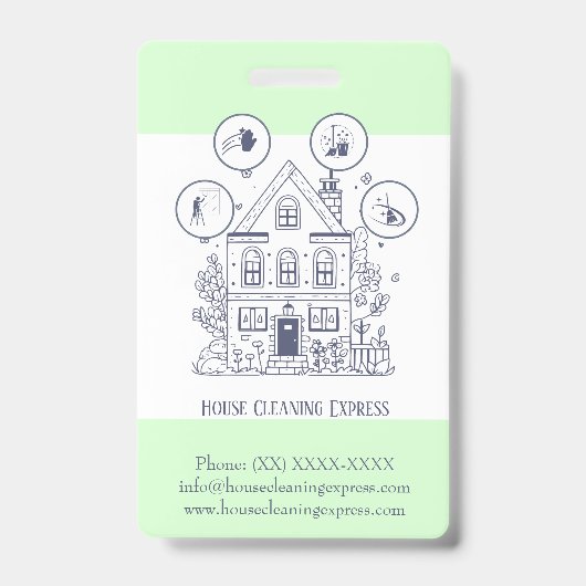 住宅清掃ホームサービ魅力的ス バッジ (正面)