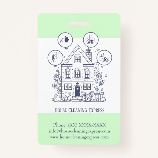 住宅清掃ホームサービ魅力的ス バッジ (正面)
