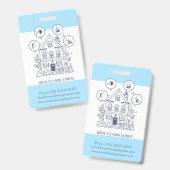 住宅清掃ホームサービ魅力的ス バッジ (正面＆裏面)