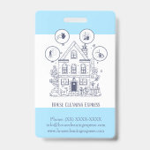 住宅清掃ホームサービ魅力的ス バッジ (裏面)