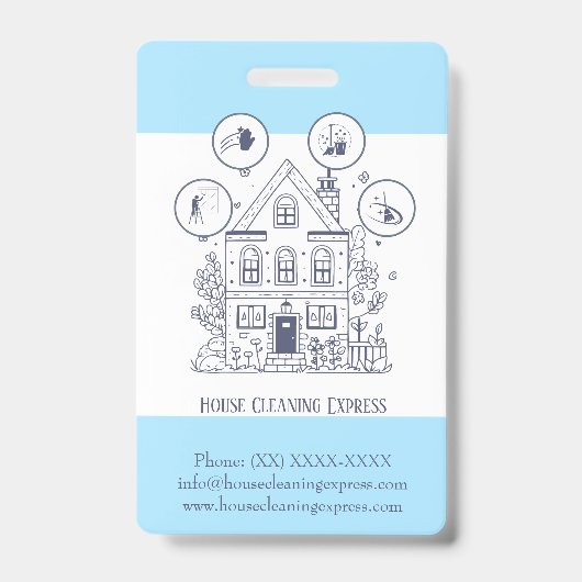 住宅清掃ホームサービ魅力的ス バッジ (正面)