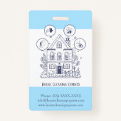 住宅清掃ホームサービ魅力的ス バッジ (正面)