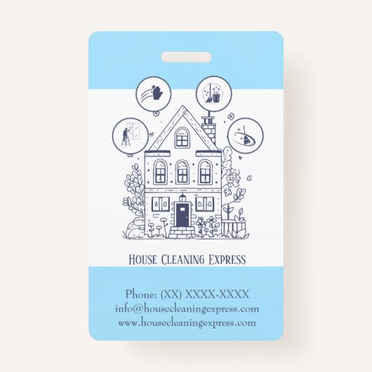 住宅清掃ホームサービ魅力的ス バッジ (裏面)