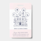 住宅清掃ホームサービ魅力的ス バッジ (裏面)