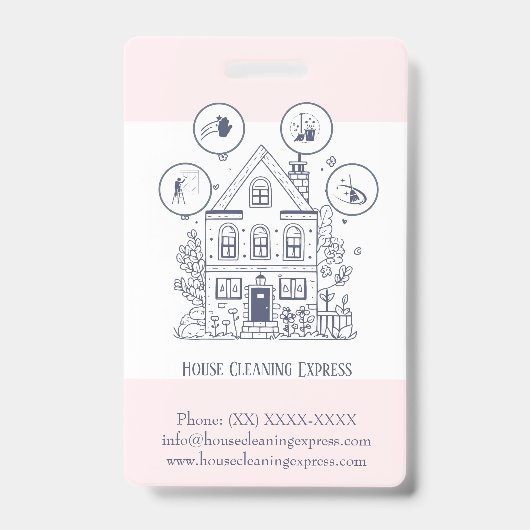 住宅清掃ホームサービ魅力的ス バッジ (正面)