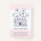 住宅清掃ホームサービ魅力的ス バッジ (正面)