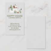 住宅清掃ホームサービ魅力的ス 名刺 (正面/裏面)