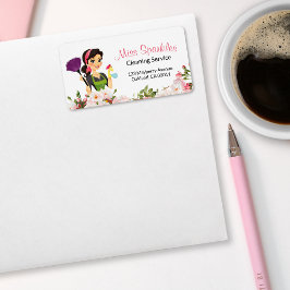 住宅清掃メイドサービスフローラ業 ラベル